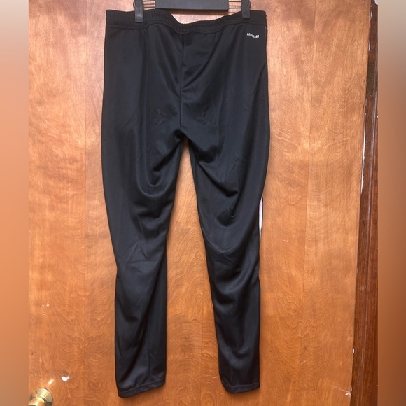 Adidas Track Pant Joggers Tapered Fit Women’s  Black/Pink Athletic Climacool - Picture 3 of 8